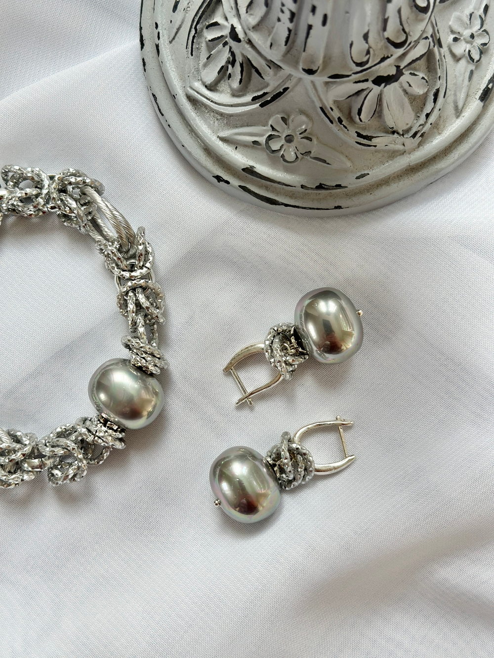 HMG 1131 S/Gray Серьги арт.0790