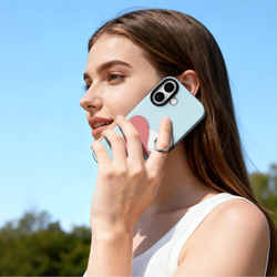 Чехол синего цвета (Love Edition) для iPhone 17, серия Luvy Series Case (со съемным ремешком) от Dux Ducis