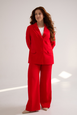 Жакет женский 3998зпа, красный #38К043998зпа