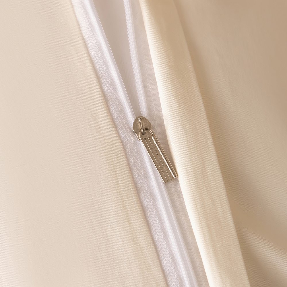 Комплект постельного белья Однотонный Сатин Премиум широкий кант OCPK022