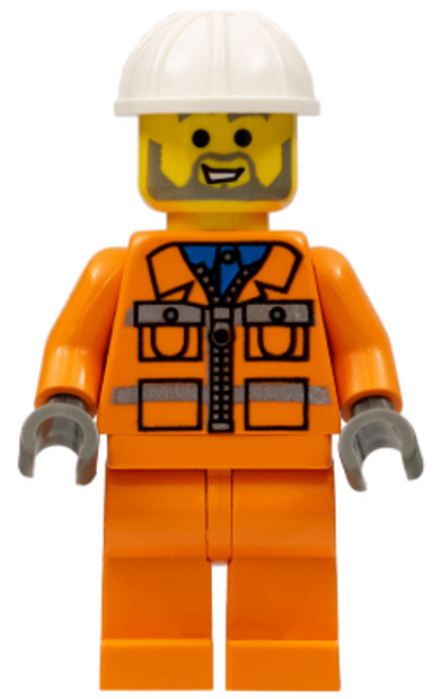 Минифигурка LEGO con001 Строитель в куртке