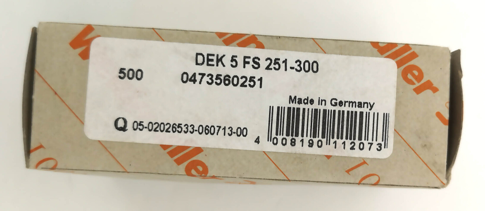 Маркер для клемм 5х5мм dekafix 5 FS 251-300 (500шт.) Weidmuller 0473560251