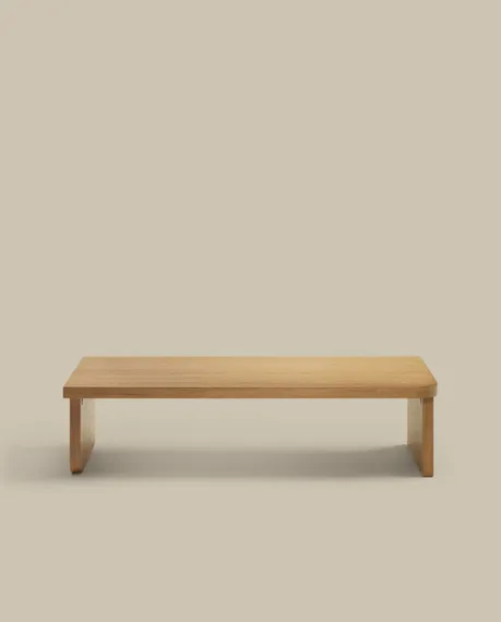 Oaq Журнальный столик из шпона дуба с натуральной отделкой 140 x 75 см