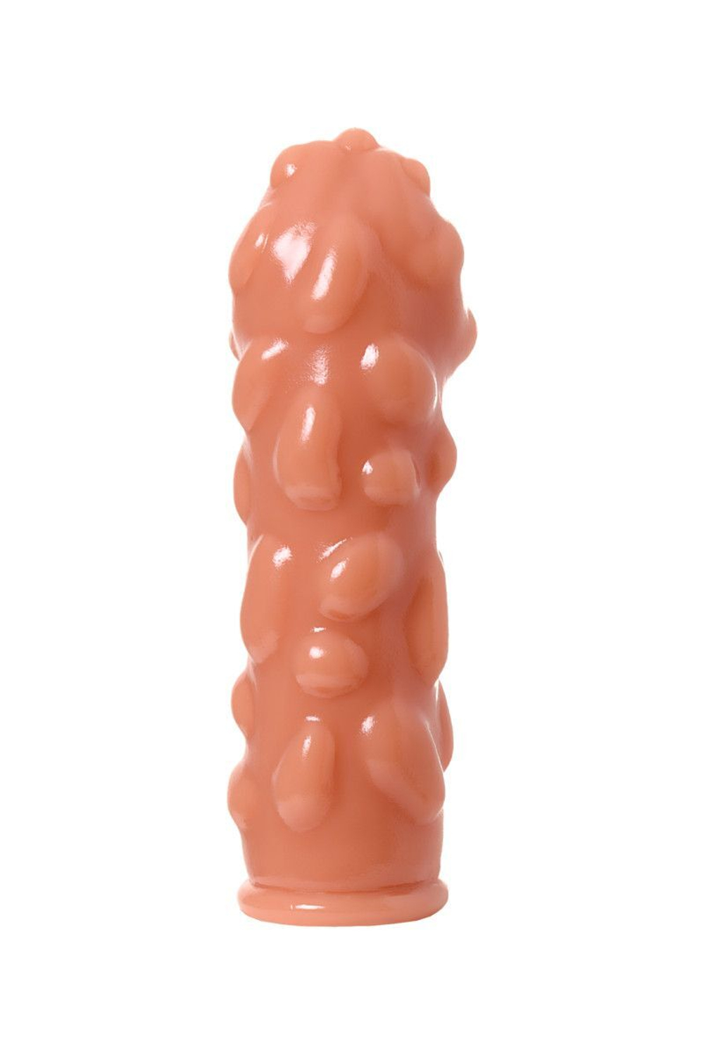 Телесная насадка на фаллос с крупными бугорками Extreme Sleeve 011 M-size - 14,7 см.