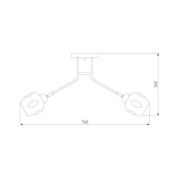 30164/8 / потолочный светильник / хром