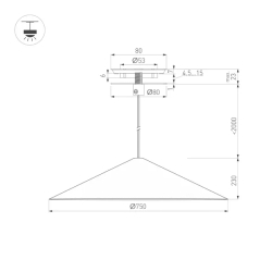 Светильник SP-MAKOTO-R750-14W Warm3000 (WH, 36 deg, 230V, TRIAC) (Arlight, IP20 Металл, 3 года) 054409