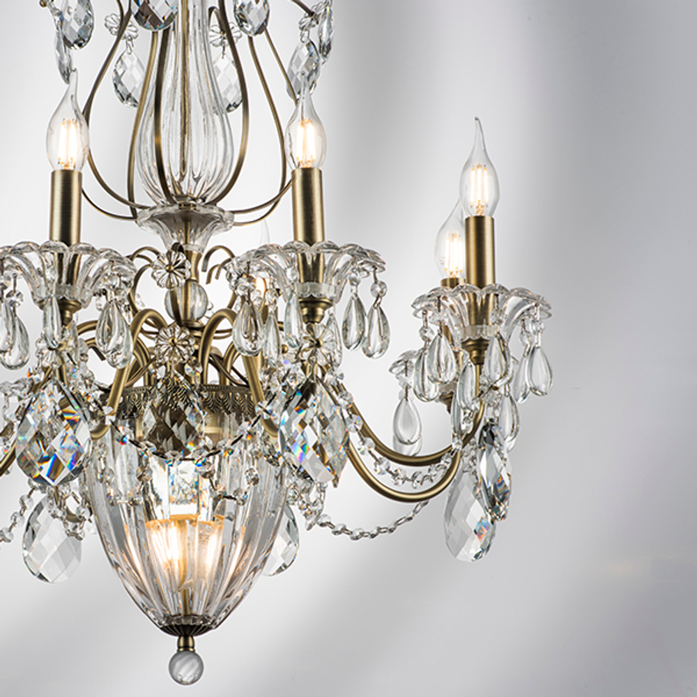 790111 Люстра SCHON 11х60W E14 Бронза