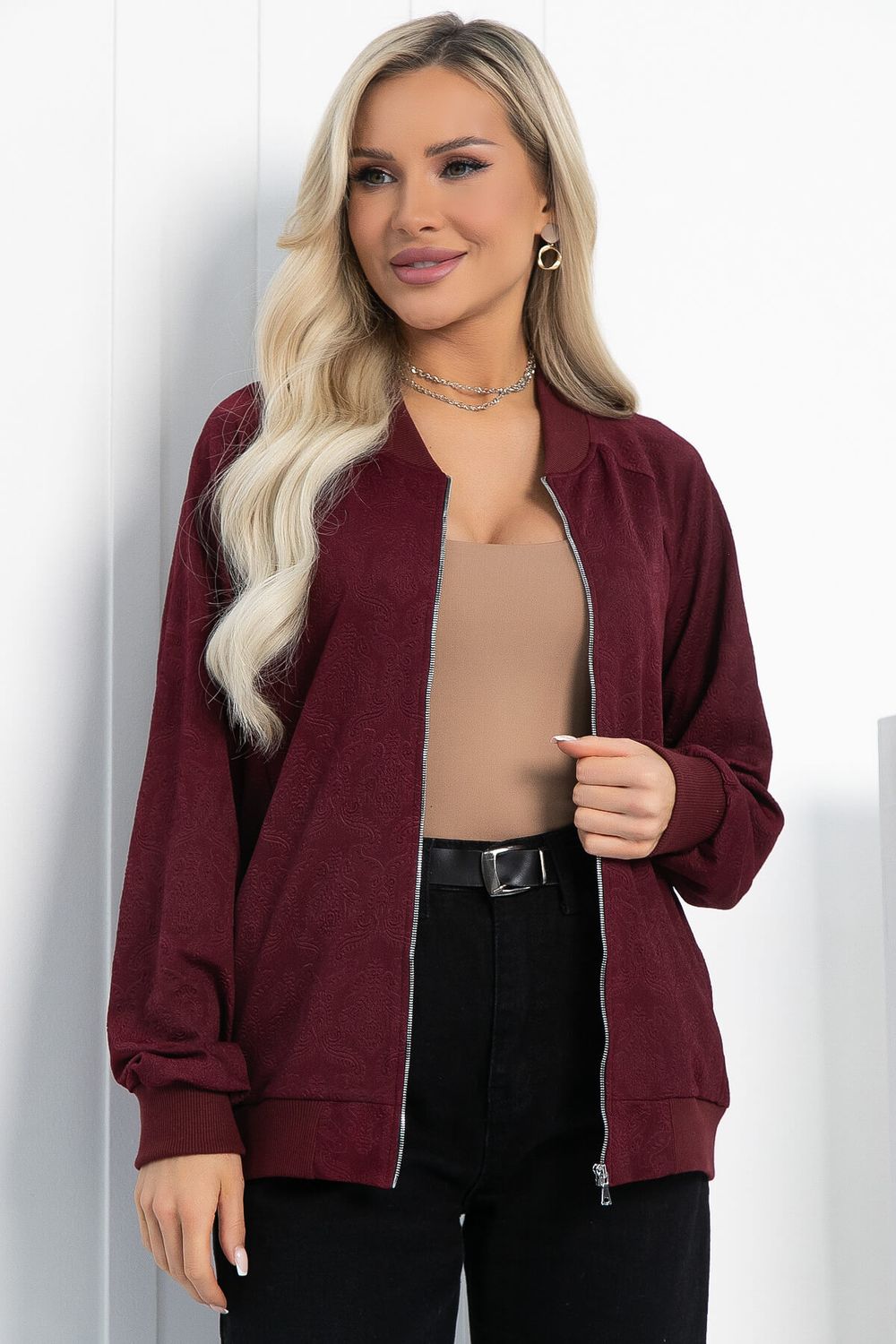 Бомбер Эшли (бордо) Б12776-41М LT Collection