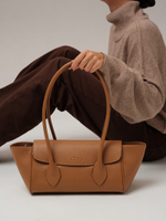 Кожаная сумка DBR 31341 оранжевый миндаль