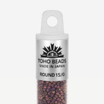Японский бисер TOHO Round 15/0 (№502), металлизированный, непрозрачный глянцевый