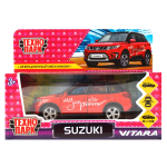Модель ин. мет. "Suzuki vitara" 12см, двер, баг, красн, коробка VITARA-12GRL-RD (Технопарк)