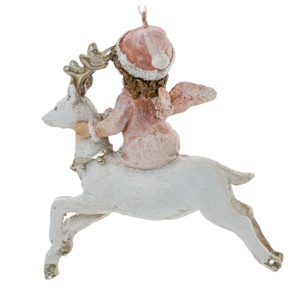 GAEM Украшение новогоднее "Ангел на олене", L8 W4,5 H9,5 см
