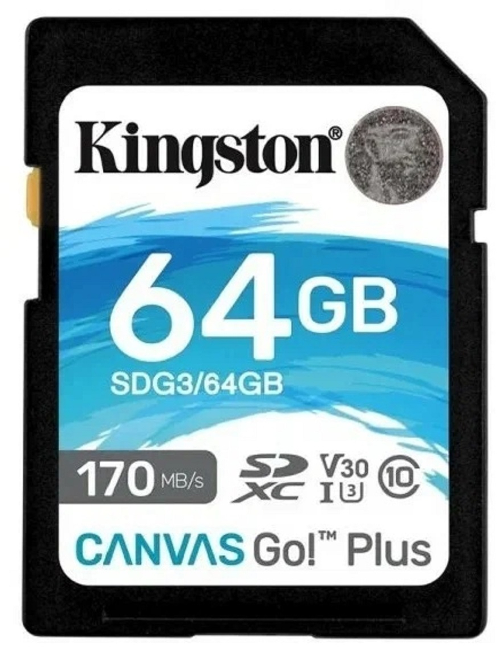 Kingston Canvas Go Plus SDXC UHS-I U3 V30 64Gb (170/70 Mb/s)
