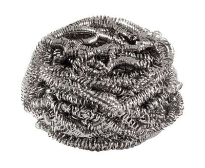 Металлическая мочалка для посуды Спираль , эффективно удаляет жир.