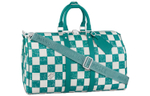 LOUIS VUITTON Keepall Bandouliere 45 Teal Blue