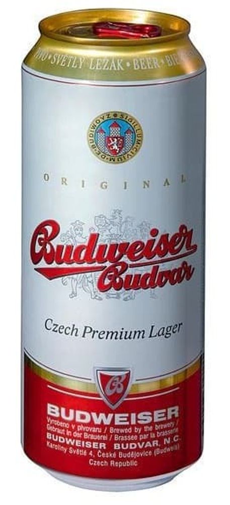 Пиво Будвайзер / Budweiser 0.5 - банка