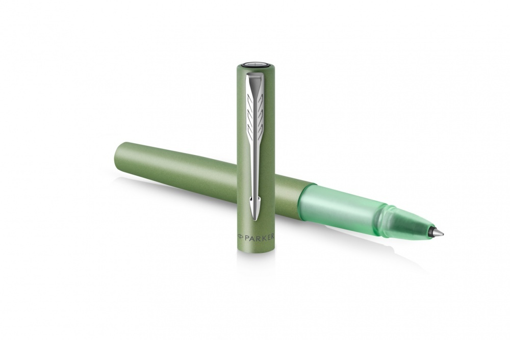 Ручка-роллер Parker Vector XL Green CT, цвет чернил black, стержень: F, в подарочной упаковке.
