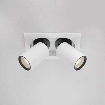 Встраиваемый светодиодный светильник DL045-02-10W4K-W 4000K 2x10W 36° белый Hidden Maytoni