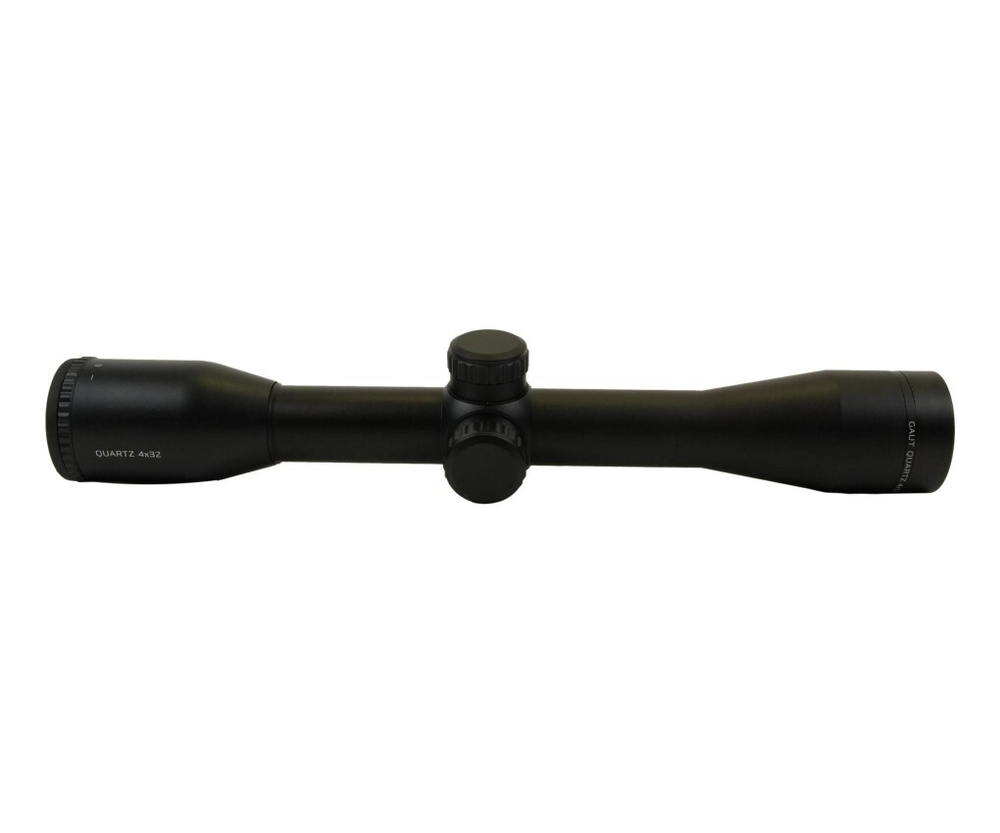Прицел Gaut Quartz 4x32, сетка 3 (Mil-Dot) нить, без подсветки, 25.4мм, поправки 1/4 МОА
