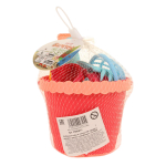 Набор для игры в песок (18 предм.) ведерко, удочка с рыбками, сет.BKQ