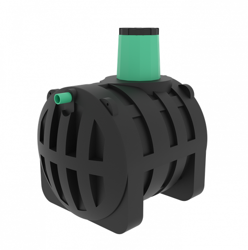 Подземная емкость Мультпласт 3.0 3000 л. горизонтальный (1800x1520x2110см;120кг;черный) - арт.555471