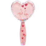Расческа массажная детская «ФРАТТИ БУМ», влюбленный фламинго, форма сердце, 20*6,5см (блистер Ультрамарин)