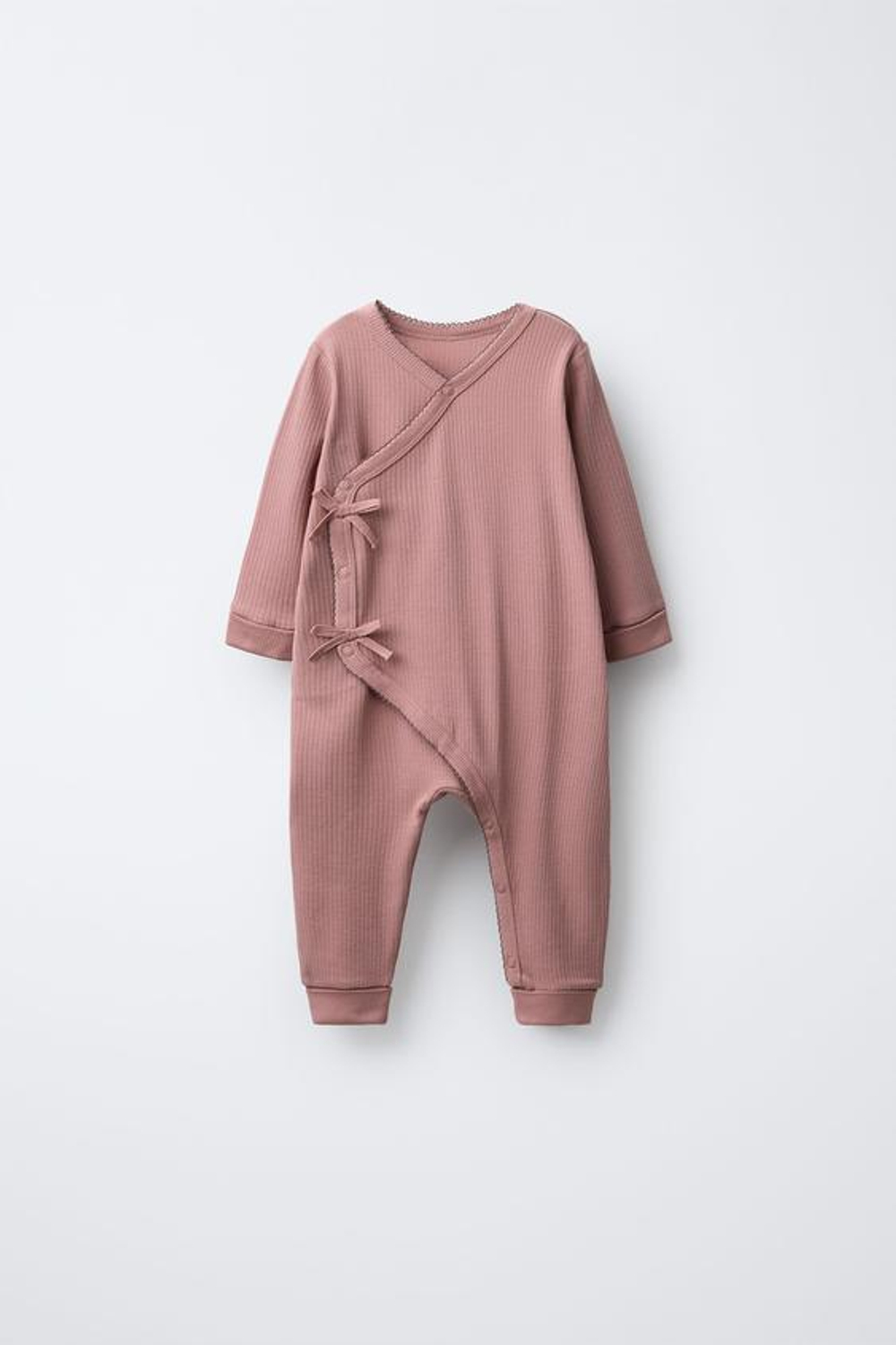 ZARA КОМБИНЕЗОН КИМОНО, РОЗОВЫЙ