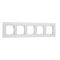 Рамка Werkel Senso на 5 постов белый стекло soft-touch W0053101 4690389214271