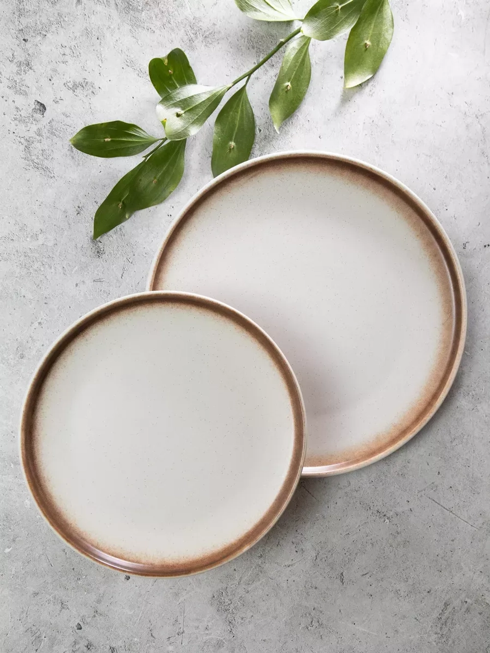 Тарелка сервировочная с бортиком, 20 см, Белый песок