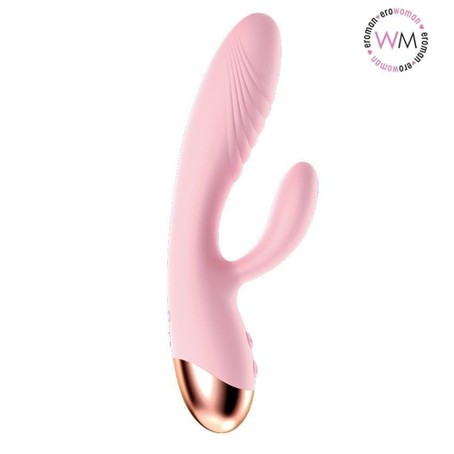 Вибратор-кролик Erowoman-Eroman EE-10288 с нагревом, 10 см