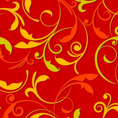 Завитки на красном