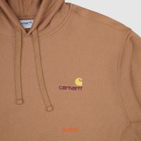  Толстовка мужская Carhartt WIP Hooded American Script артикул:I028279_hamilton_brown - купить в магазине Дайс