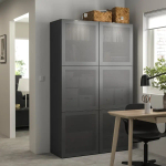 Комбинация для хранения - BESTÅ/ BESTА IKEA/ БЕСТА/БЕСТО ИКЕА, 193х120 см, темно-серый