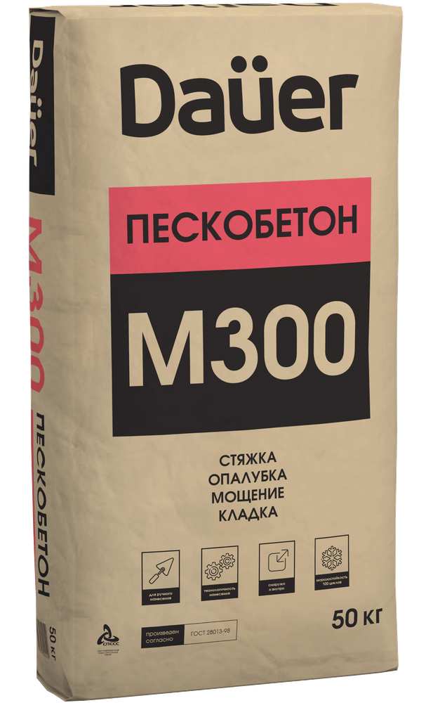 Dauer® Сухая смесь М-300 Пескобетон
