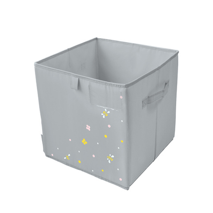 Коробка 30х30 паттерн к котику (серый)