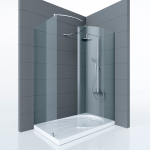 Душевое ограждение KLIMA, 138x85x190, правое, профиль хром, стекло прозрачное, ST-KLIM1308-RTRCR