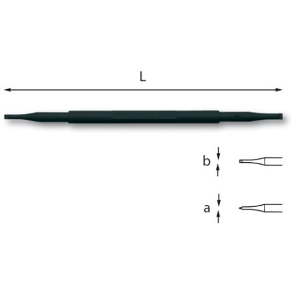 048 Плоская отвертка для настройки электроники 0,8х3 - 0,8х4 мм, USAG (Италия)