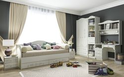 Детская "Ki-Ki" № 2 (белый/белое дерево), ЛДСП/МДФ, ДСВ Мебель, г. Пенза