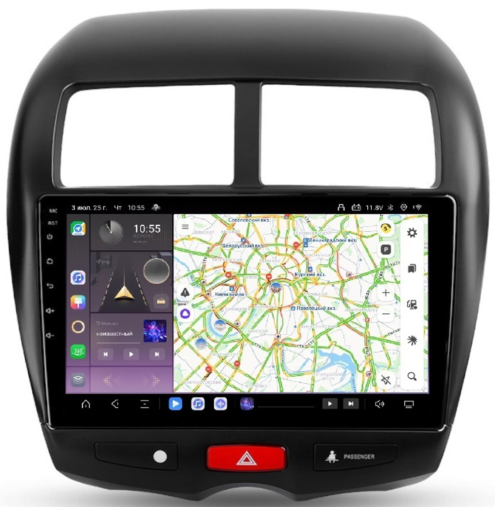 Магнитола для Mitsubishi ASX, Peugeot 4008, Citroen C4 Aircross 2010-2016 - Kuberg QLed, Android 13, TS20, CarPlay, SIM-слот