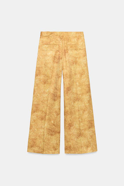 ZARA БРЮКИ С ПРИНТОМ — ZW COLLECTION, ОХРА