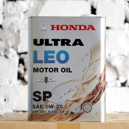 Масло моторное Honda Ultra LEO 0w20 синтетическое, API SP, ILSAC GF-6 (4л)