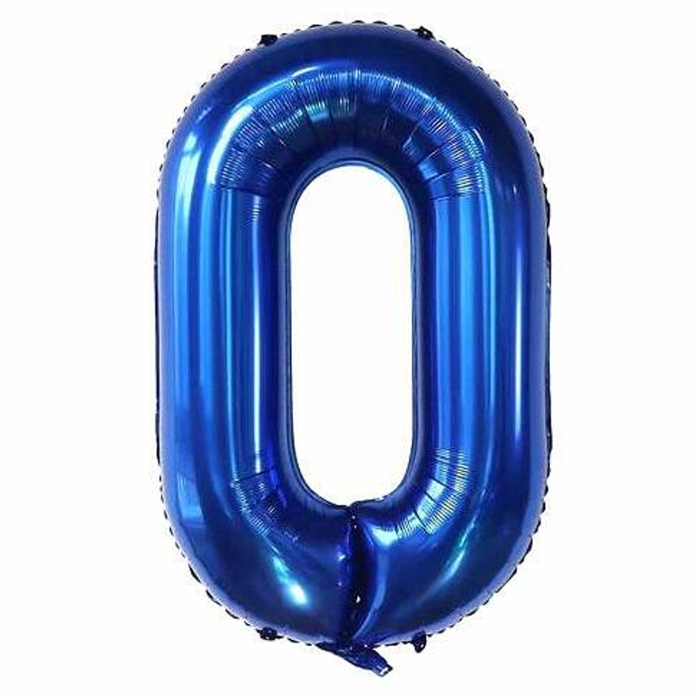 Шар цифра СИНЯЯ темная 100см