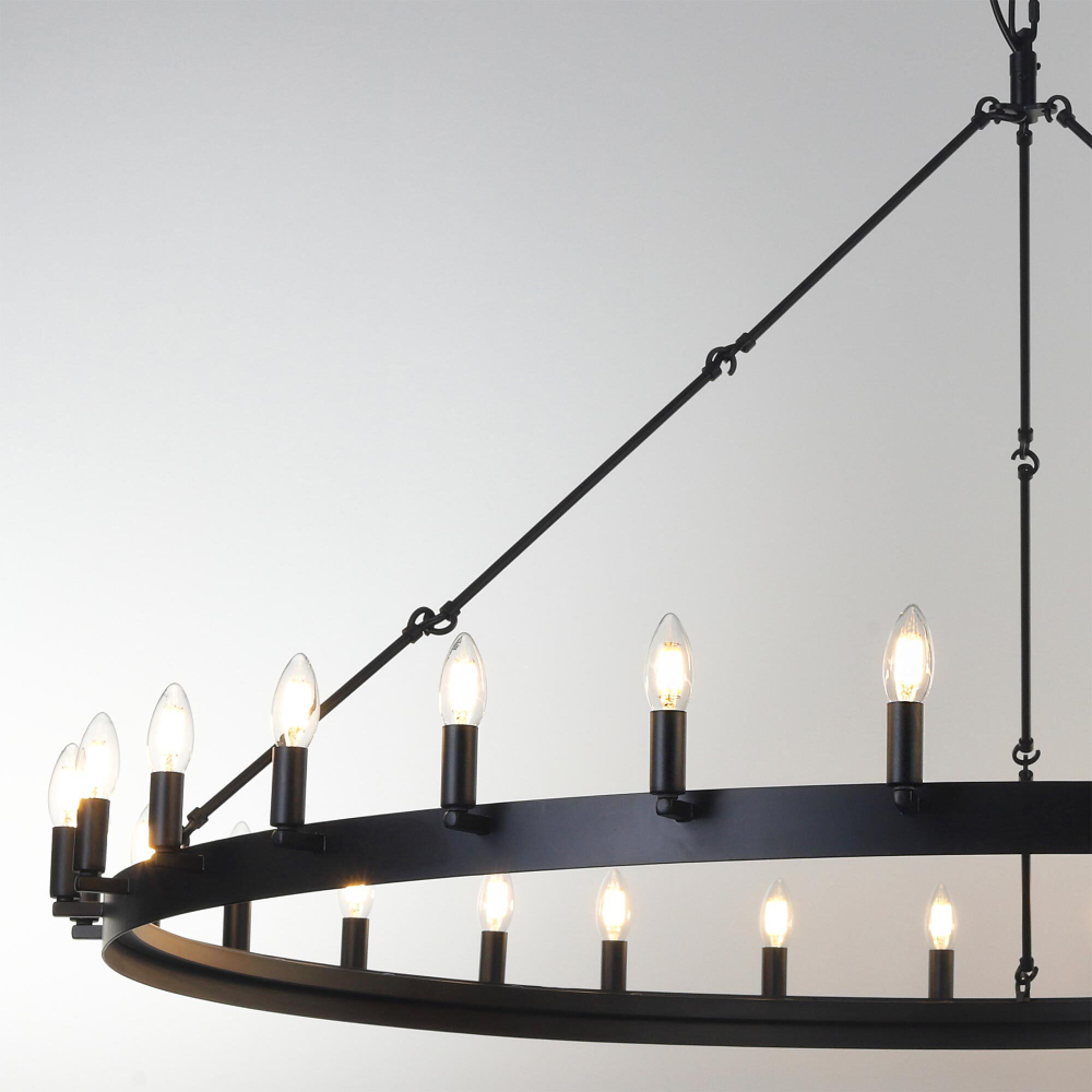 Citilux Смитсон CL470130 Люстра замковая подвесная Чёрная