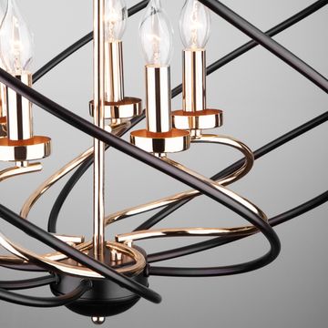 Люстра подвесная 60105/5 черный Sorrel Eurosvet