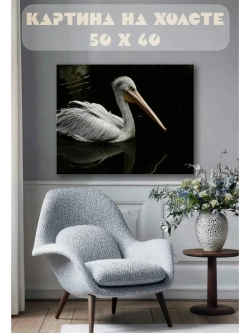 Картина на стену 40 X 50 Пеликан