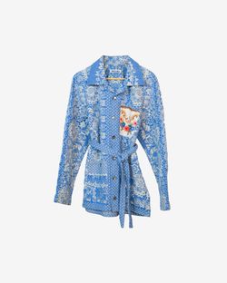 Куртка с Карманами на Пуговицах/Antique Buttons Jacket синяя