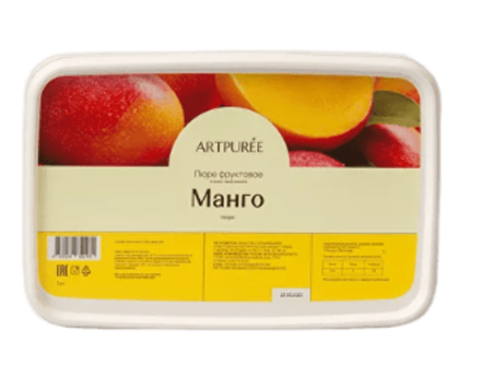 Пюре фруктовое МАНГО 10% сахара, 1 кг ARTPUREE