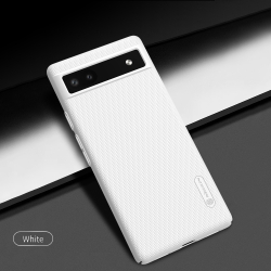 Тонкий чехол белого цвета от Nillkin для смартфона Google Pixel 6A, серия Super Frosted Shield
