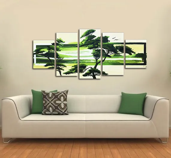 Модульная картина "Зеленая Африка"