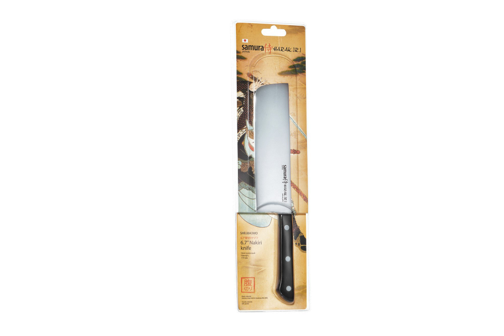 Нож кухонный Накири 17см Samura Harakiri SHR-0043WO/K